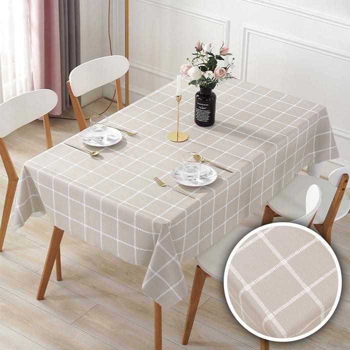 BOOM SALE taplak Meja Makan PVC Pelapis Meja Lapisan, Ringan Mewah Ubah Meja Kopi Kain Plastik