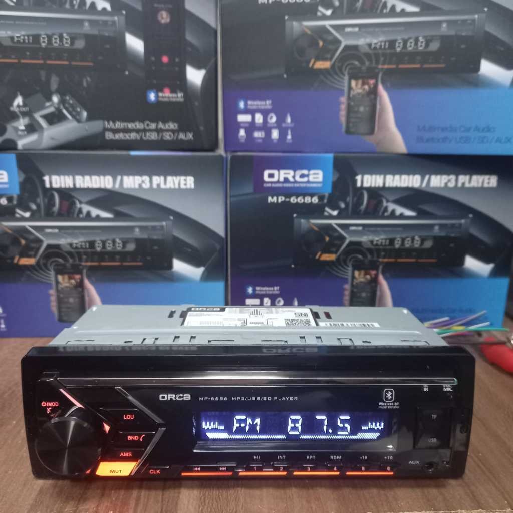 Single Din Orca / MP3 Orca Bluetooth