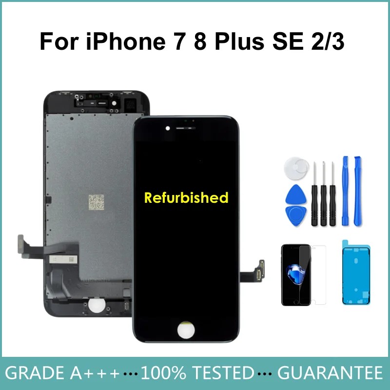 Aaa+++ Refurbished Official Screen For Iphone 7 8 Plus Se 2020 Se2 Se3 Lcd Display Digitizer
