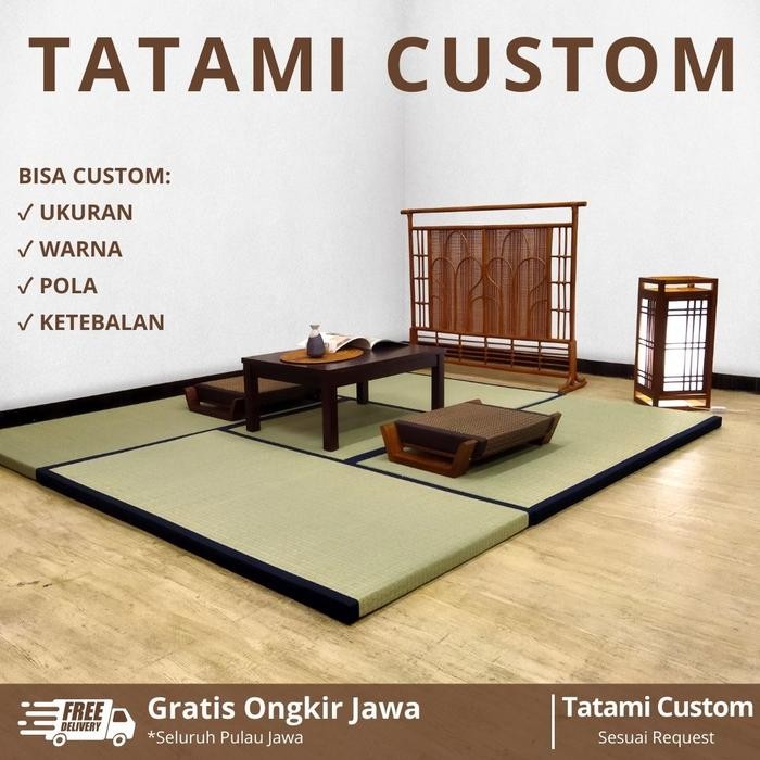 (Expert) CUSTOM TATAMI Jepang Igusa Japanese Tatami Igusa Tikar Karpet Lampit Mat Matras