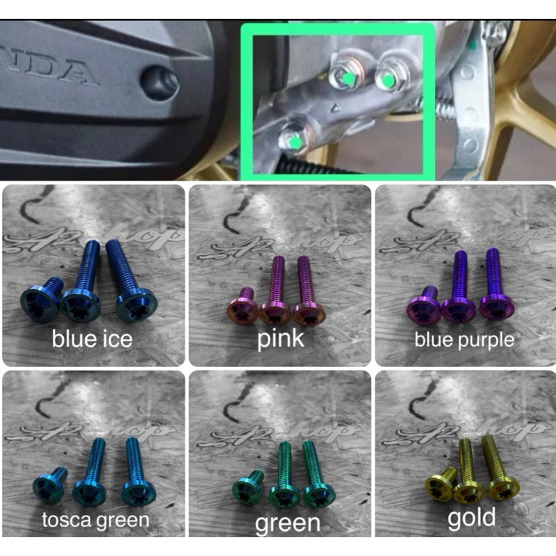 Baut Gardan Rengkes TITANIUM Vario 125 Vario 150 WE!!!