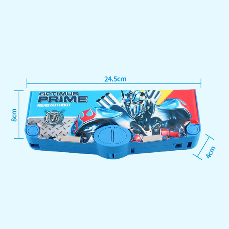 Tempat Pensil Karakter Anak Laki Laki Multifungsi K Pensil Magnet Tombol Rautan Pencil Case