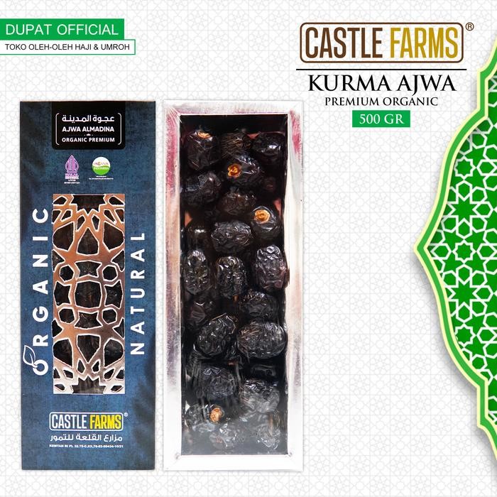 

BisaInstan- Kurma Ajwa 500 Gr Castle Farms Premium / Kurma Nabi Asli Madinah