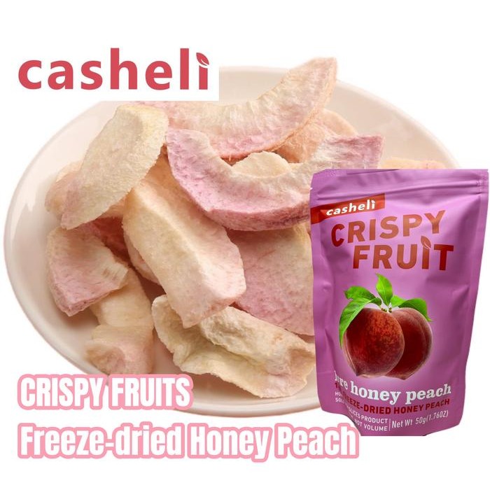 

BisaInstan- casheli Crispy Freeze-dried Honey Peach 50g 100g Grade A