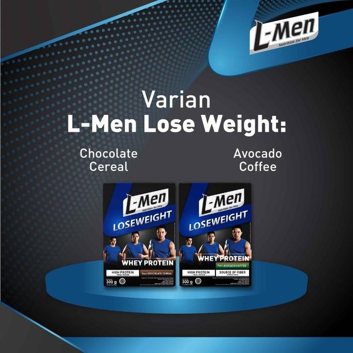 Terlaris- L-Men Lose Weight Avocado Coffee 300Gr/ L Men Susu Whey Protein -