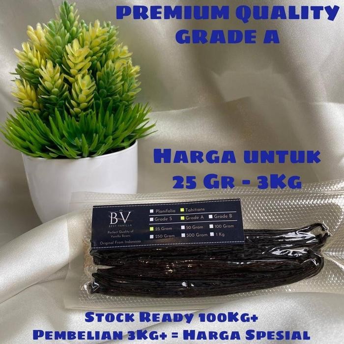 

BisaInstan- Vanilla Beans Tahitians GRADE A Gourmet (Biji Vanila 100% ORGANIK)