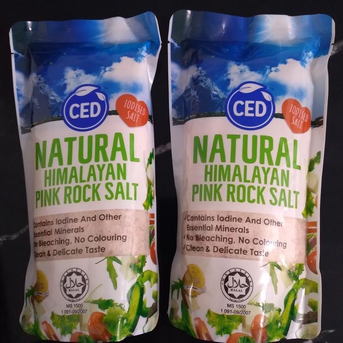 

BisaInstan- CED Natural Himalayan Pink Rock Salt 1 kg/ Garam Himalaya 1kg