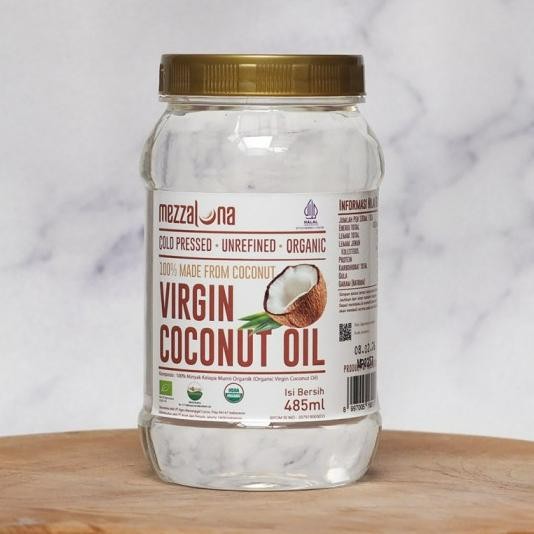

BisaInstan- Virgin Coconut Oil Mezzaluna 485ml EVCO Minyak Kelapa Murni VCO