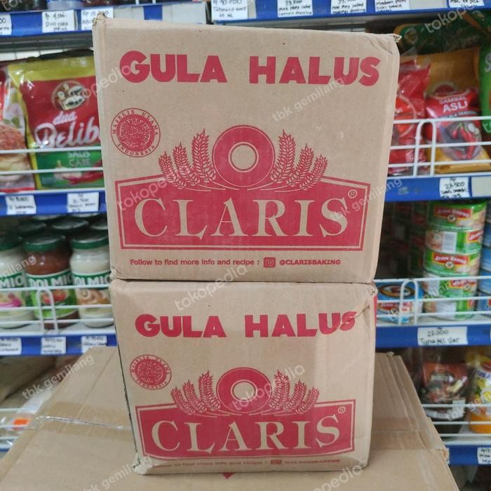 

BisaInstan- Claris gula halus 250gr dus 16 bks