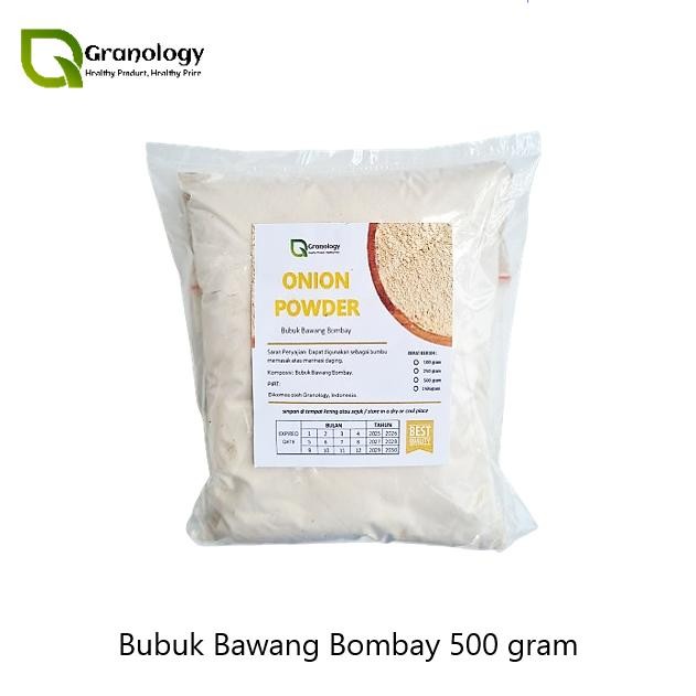 

BisaInstan- Bawang Bombay Bubuk / Pure Onion Powder (500 gram) by Granology