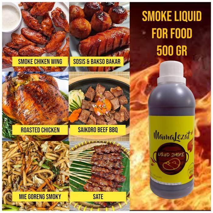 

Kirim,HariYgSama- MamaLezat Liquid Smoke 500 gram / Smoke Oil Flavor / Asap Cair BBQ