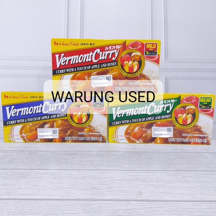 

BisaInstan- House Vermont Curry Mild , Medium , Hot Bumbu curry jepang 230GR
