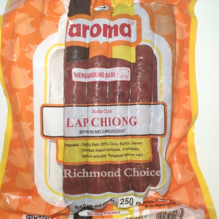 

Kirim,HariYgSama- AROMA PORK LAP CHIONG SOSIS BABI MANIS 250 GRAM / LAPCHIONG AROMA