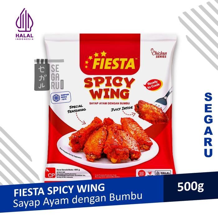 

Kirim,HariYgSama- FIESTA Spicy Wing Sayap Ayam Berbumbu 500 gram