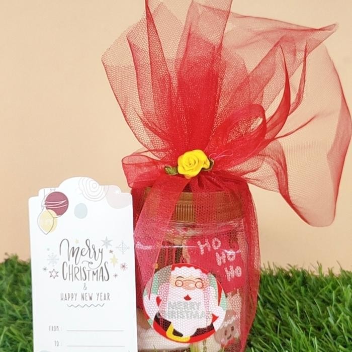 

Kirim,HariYgSama- mini hampers christmas cookies in jar dgn tile