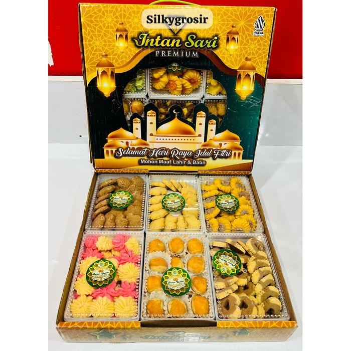 

Kirim,HariYgSama- Kue Lebaran Endolita 1 Box Isi 6 Toples