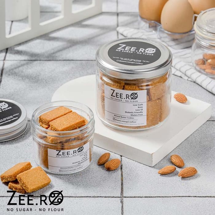 

Kirim,HariYgSama- Zeero Almond Butter Cookies / Low Carb / Low Gi / Gluten Free