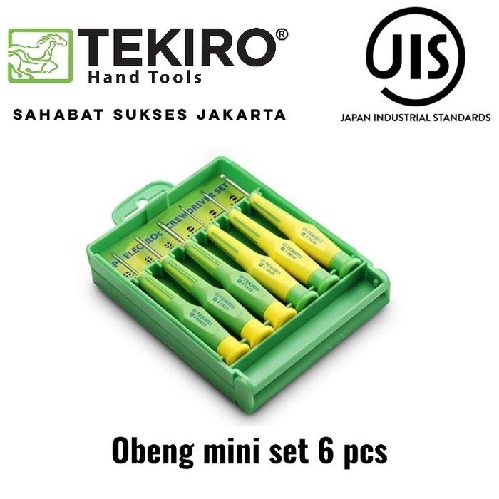 MIRAI - TEKIRO obeng set 6 pcs / obeng kecil