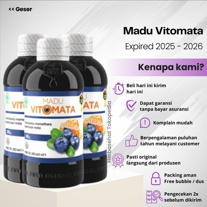 

Madu Vitomata - Madu Kesehatan Mata Minus Katarak