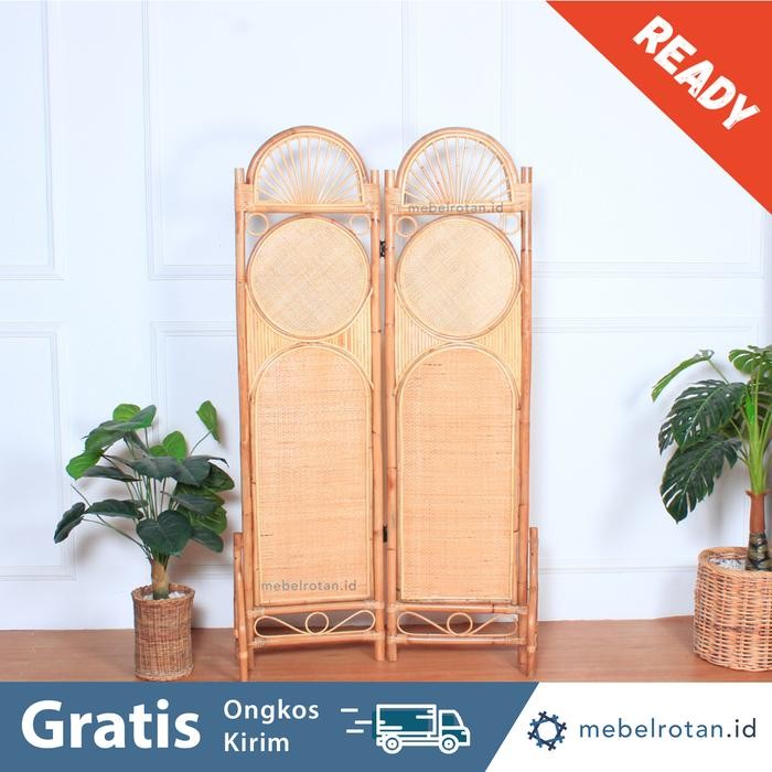 (TOP) SKETSEL / PENYEKAT RUANGAN ROTAN ASLI /ALAMI