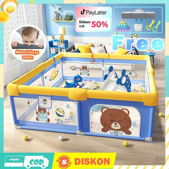 CODBaby Playfence Anak-Anak Bayi Boks Pagar Kolam Renang Taman Bermain Bermain Bola Bayi Mandi Pagar
