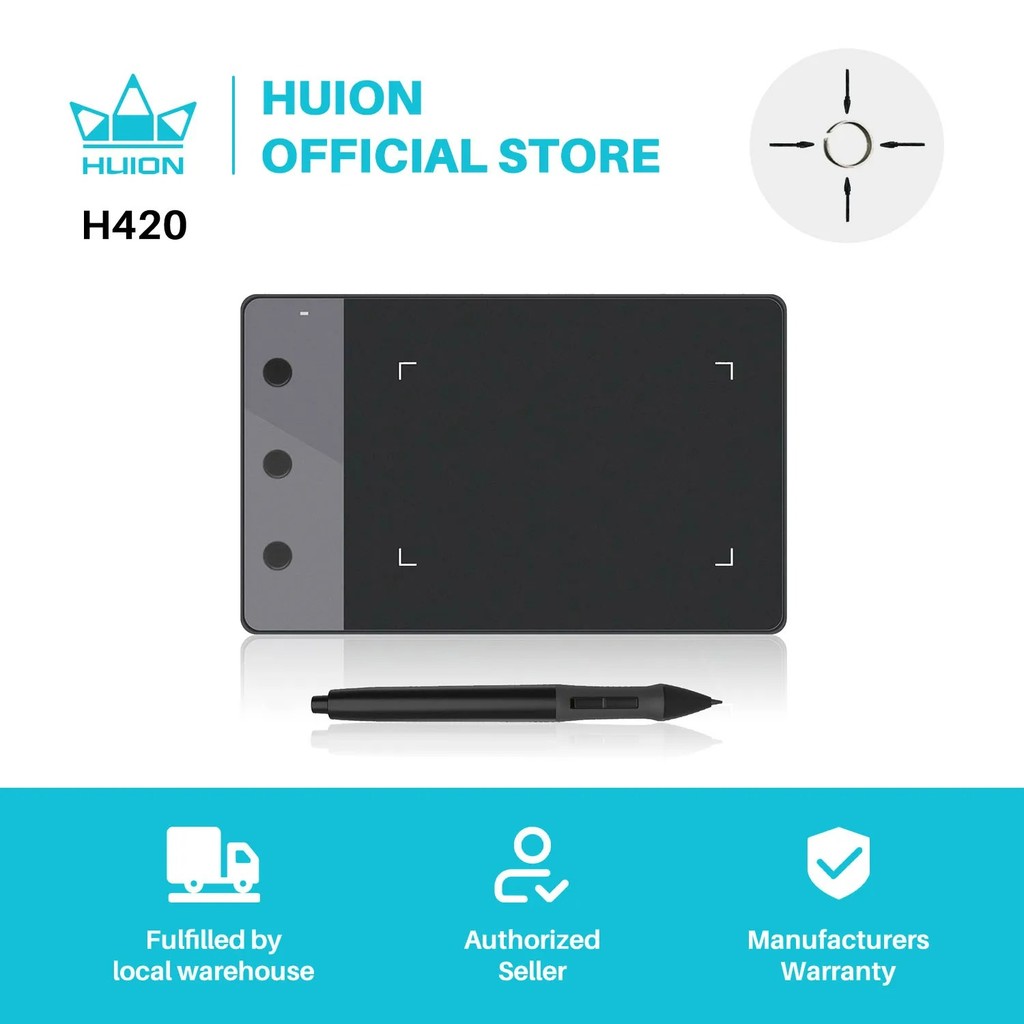 

Huion H420 Plotter Boardprofessional Signature Digitizer Usb Artistic Drawing Tablet