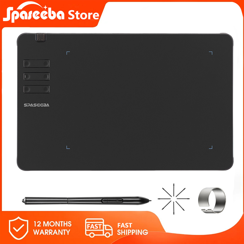 

Spaseeba T605 Graphics Tablet For Drawing / Paiting / Gaming Osu, Ultra Thin Art Pen Tablet With