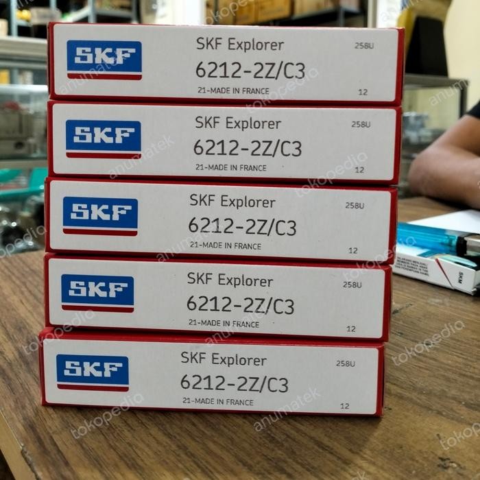 BEARING SKF 6212 ZZ/C3 6212 ZZ C3 6212ZZC3 MADE IN FRANCE LAHER SKF GRATIS ONGKIR