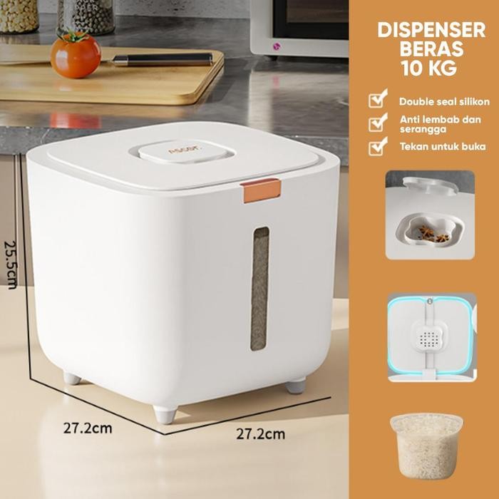 KOMPLIT PET THERE 5kg/10kg Pet Food Storage /Tempat Penyimpanan Kucing Anjing /Cat Litter Storage