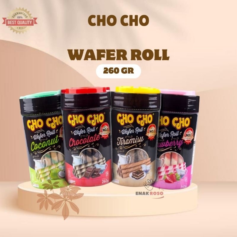 

Choco Wafer Roll 260 gr /astor rasa coklat strobery coconut tiramisu