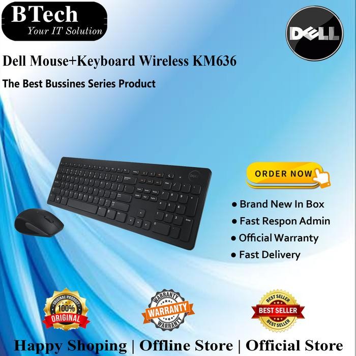 Juara_Tecno Dell Keyboard & Mouse Wireless Km636