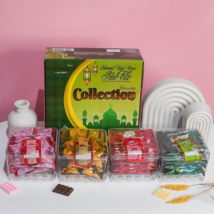 

1 karton hampers COKLAT COLLECTION - MUKJIZAT 4 toples - coklat almond mix