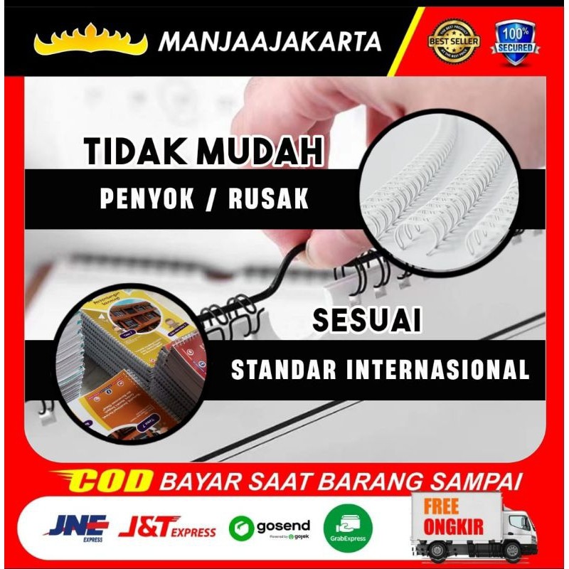 Jilid Spiral Kawat putih 5per16 Kawat Spiral 5 Kawat Spiral A4 Kawat Jilid Buku Spiral Kawat 35 s