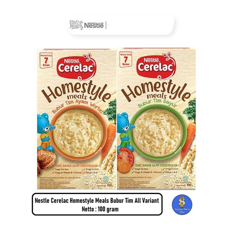 Amorie- Nestle Cerelac Homestyle Meals Bubur Tim Bayi Mulai Usia 7 Bulan