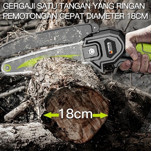 Zper Mesin Chainsaw Cordless Chainsaw Gergaji Baterai Gergaji Rantai Elektrik Mini Gergaji Listrik