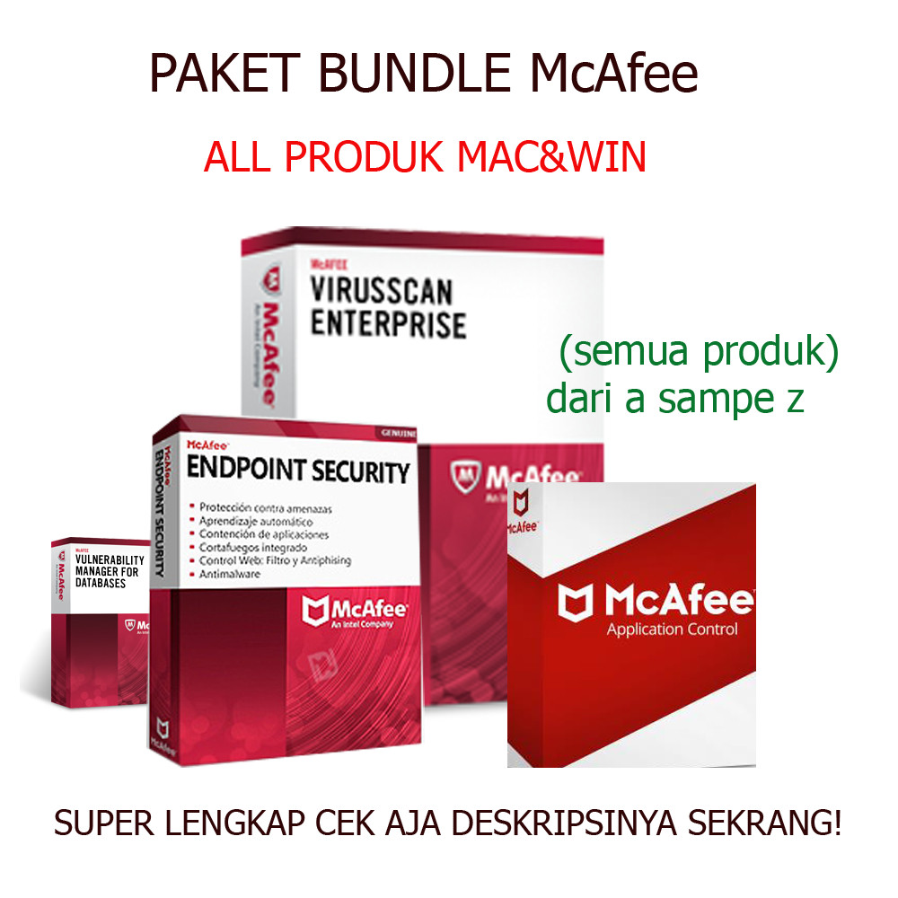 McAfee ALL PRODUK / mcafee anti virus (MAC&WIN)