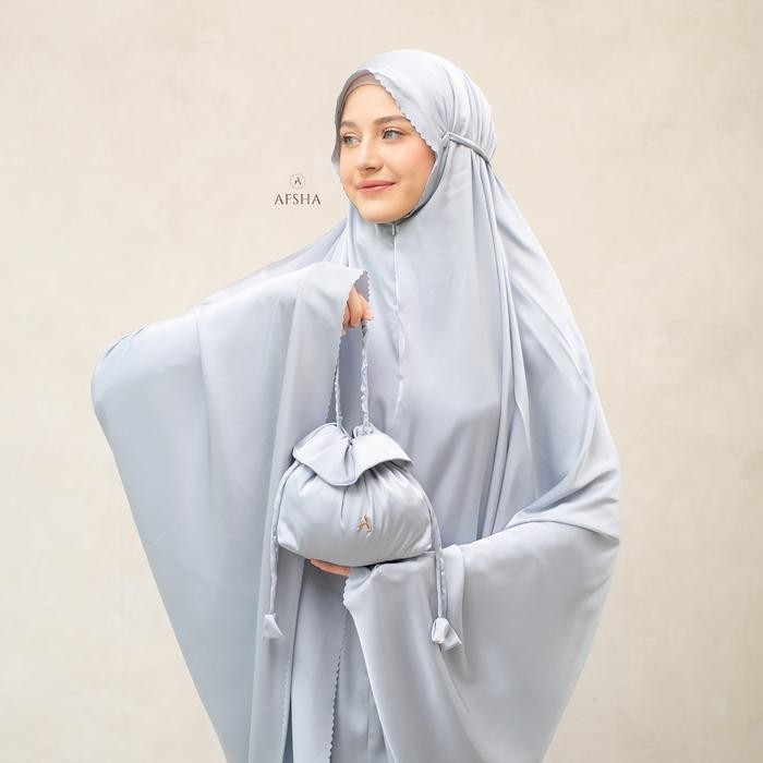 Mukena Couple Dewasa 2In1 Laika Series Afsha Hampers With Box