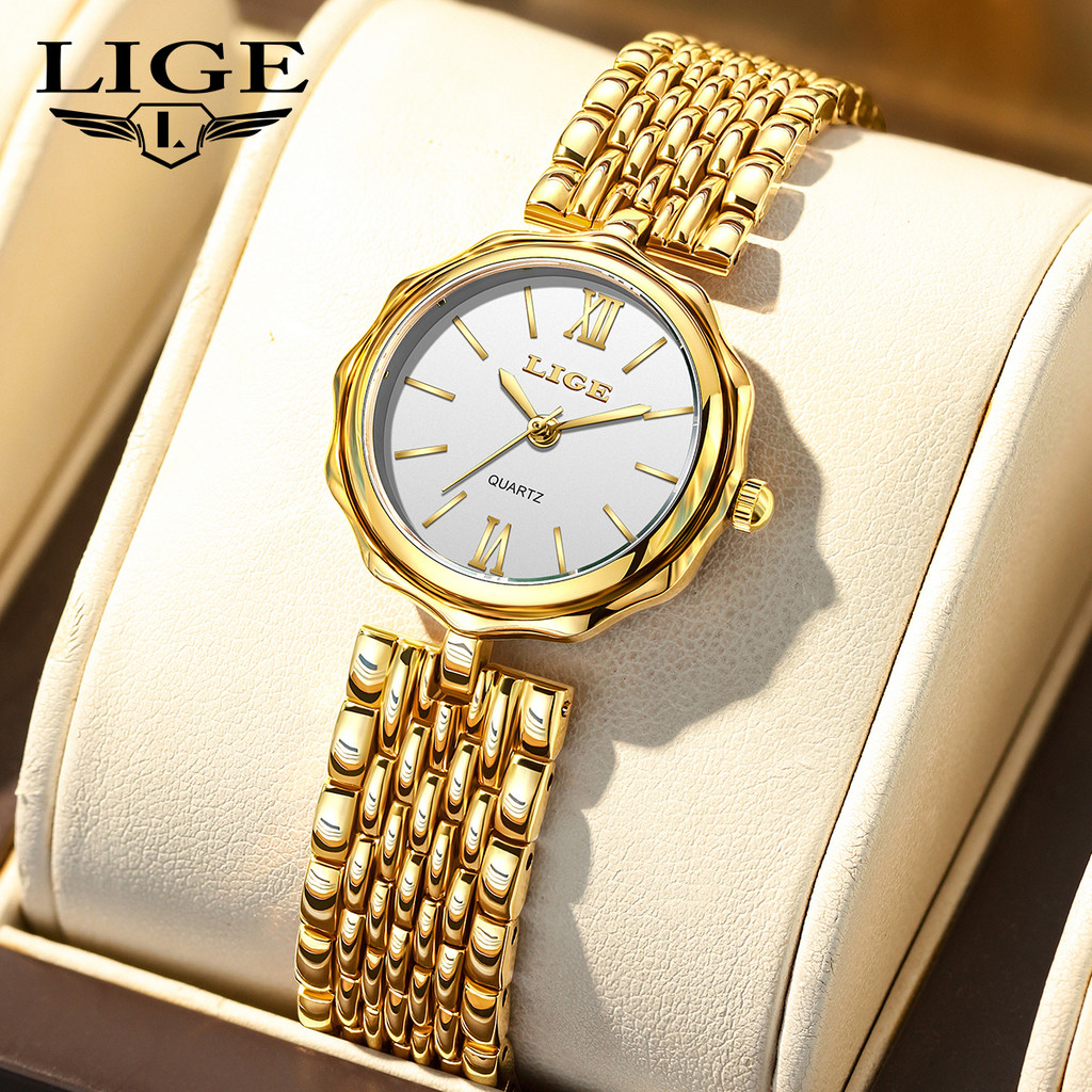 NEW LIGE LUXURY TOP BRAND WOMEN'S WATCHES ELEGANT FASHION GOLD WATCH FOR WOMEN ORIGINAL SIMPLE