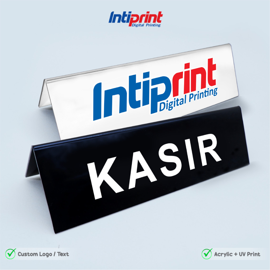 

TABLE SIGN AKRILIK CUSTOM PRINT TANDA MEJA AKRILIK BENDING TABLE SIGN KASIR I RESERVED