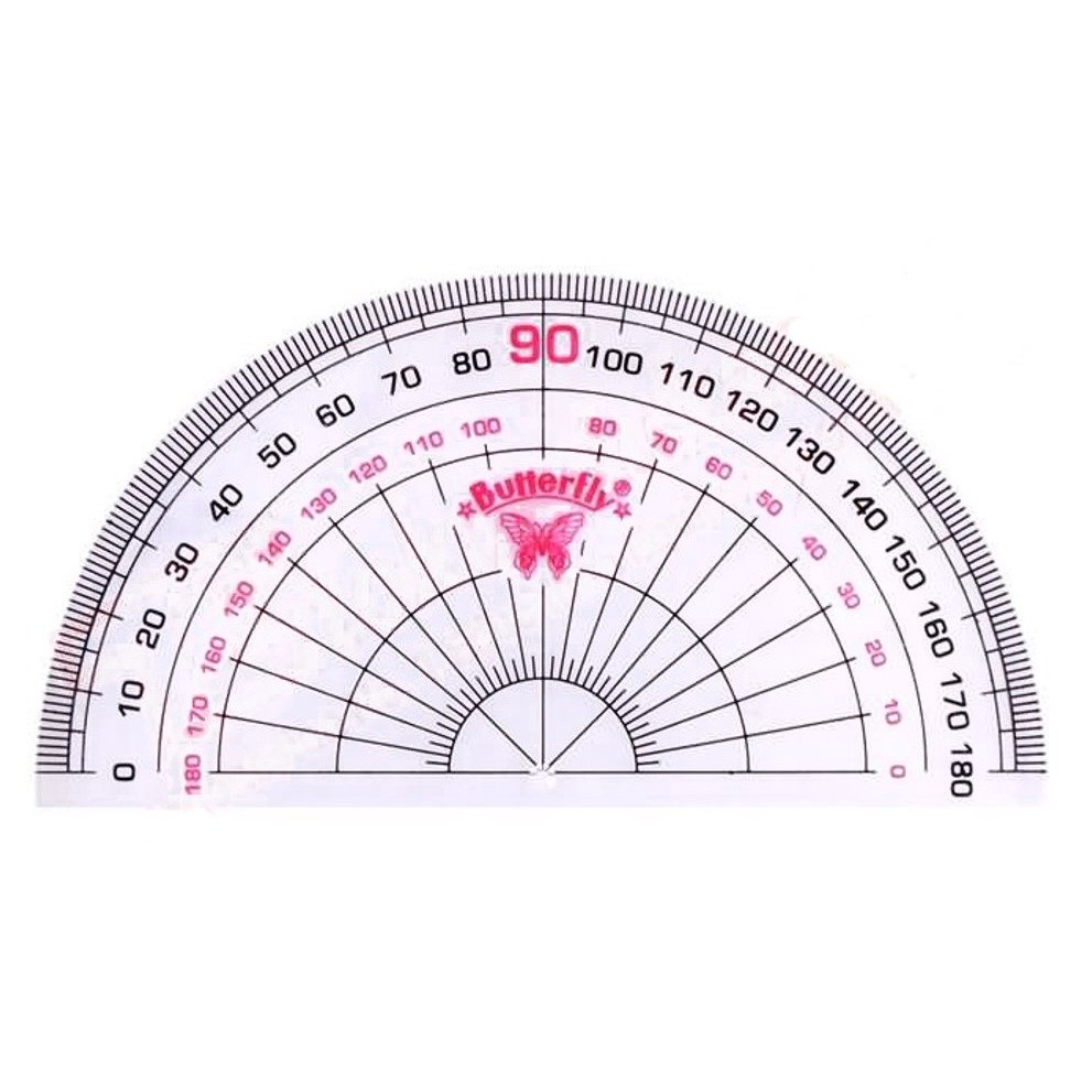 

(12 Pcs) Penggaris Busur No.4 Butterfly
