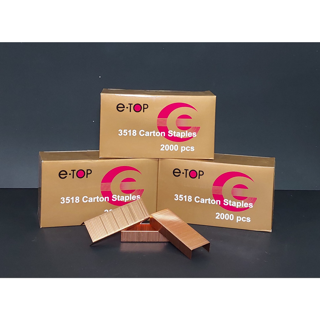 

staples carton/karton/kardus 3518 ATAU ETONA STAPLES 3/4