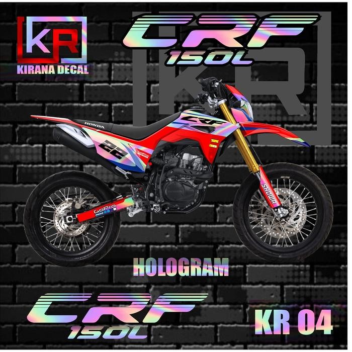 Decal HOLOGRAM CRF 150L Fullbody - Dekal Stiker HOLOGRAM CRF 150 L desain 04 Tik3