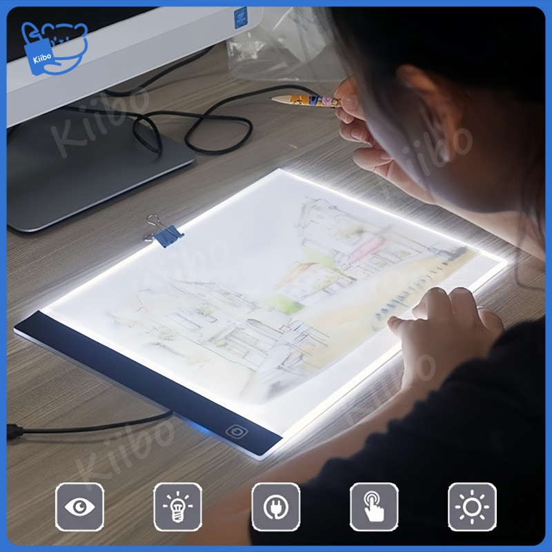 

Ready StockA3/A4/A5 Drawing Board Papan Jiplak Gambar Papan LED Light Ultra Slim Menyalin Board