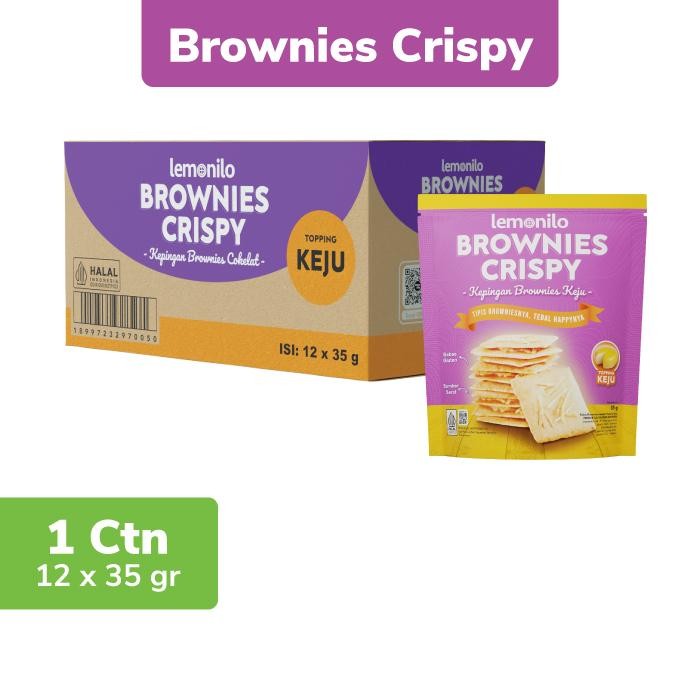 

NewZbgt- 12 Pcs Lemonilo Brownies Crispy Keju 35g