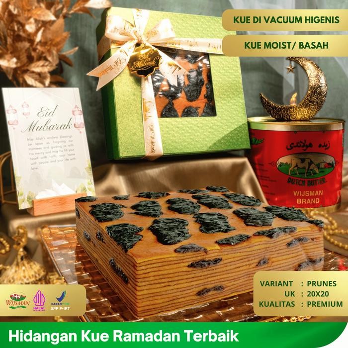 

NewZbgt- (KUALITAS PREMIUM) KUE LAPIS LEGIT 20x20 PRUNES WISMAN 100% HALAL PLUM