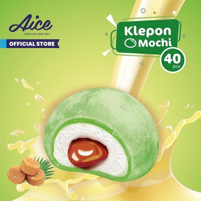 

NewZbgt- Aice Ice Cream Mochi Klepon Es Krim (1 karton = isi 40 pcs) Eskrim