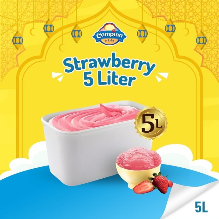 

NewZbgt- Campina 5 Liter Strawberry - Es Krim