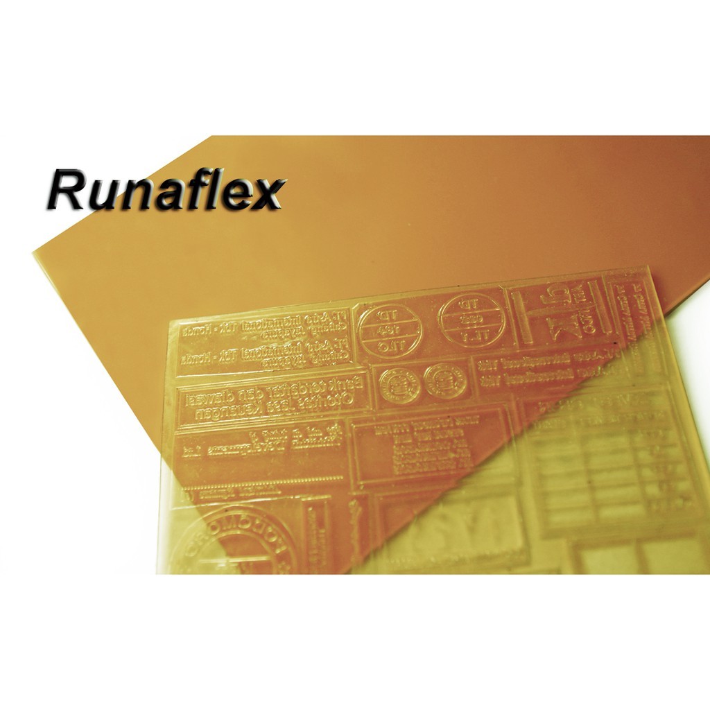 Karet Runaflex Runaflek Ukuran Kecil - Photopolymer Printing Plate