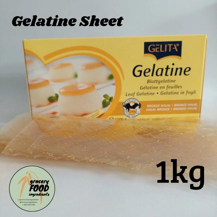 

NewZbgt- Gelatine Sheet Halal / Gelatine Lembaran - 1kg