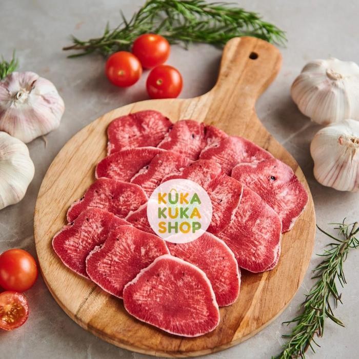 

NewZbgt- DAGING LIDAH SAPI SLICE IMPORT AUST / TOUNGE GYUTAN 250 GR